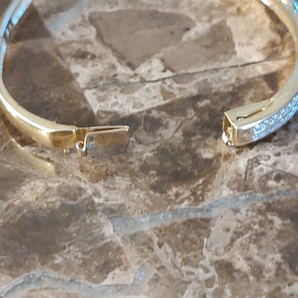 Swarovski Gold Tone Bracelet with Crystal Accents - Picture 13 of 14